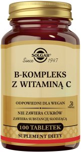 Bodymax SOLGAR_B-kompleks z Witaminą C suplement diety 100 tabletek 5