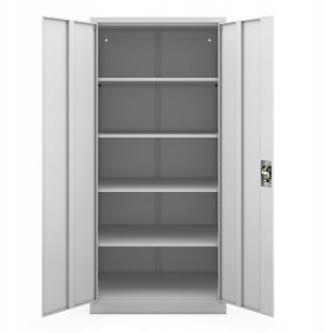 Szafa na dokumenty zamykana szara JAN H D600 900 x 1950 x 600 mm 5