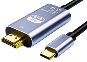 Kabel USB Verk KABEL USB-C HDMI PRZEJŚCIÓWKA ADAPTER HUB USB TYP C DO HDMI 4K 180cm 6