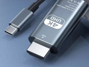 Kabel USB Verk KABEL USB-C HDMI PRZEJŚCIÓWKA ADAPTER HUB USB TYP C DO HDMI 4K 180cm 9