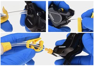 Verk ZESTAW DO ODPOWIETRZANIA HAMULCÓW ROWEROWYCH PAGODA SHIMANO SRAM MAGURA 6