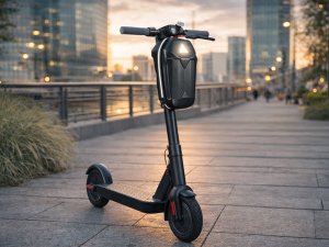 Verk TORBA NA HULAJNOGĘ ELEKTRYCZNĄ NA KIEROWNICĘ SAKWA KUFER POJEMNA ODBLASK 6