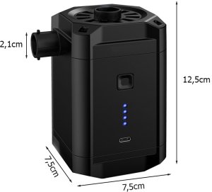 Verk ELEKTRYCZNA POMPKA AKUMULATOROWA DO MATERACA BASENU 3 KOŃCÓWKI BIWAK LED 7