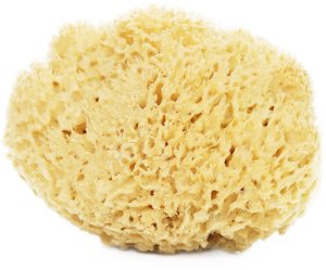 LullaLove Lullalove Honeycomb gąbka morska do twarzy i ciała - super size XXL 13,5-16,5cm 6