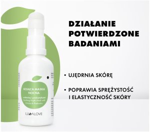 LullaLove Lullalove Kojaca maska nocna z ektoina i prebiotyki 50ml 5