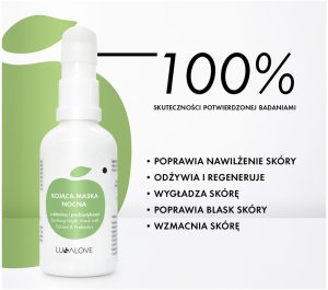 LullaLove Lullalove Kojaca maska nocna z ektoina i prebiotyki 50ml 6
