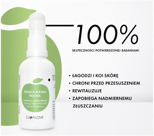 LullaLove Lullalove Kojaca maska nocna z ektoina i prebiotyki 50ml 7