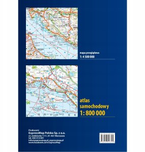 Europa Atlas Samochodowy 1:800 000 5