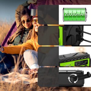 Radio ExtraLink RADIO PRZENOŚNE KORBKA ALARM DYNAMO AWARYJNE LATARKA POWERBANK 3w1 3