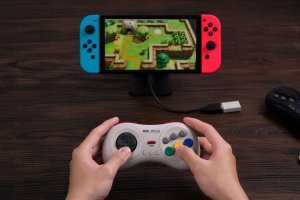 Kontroler do gier 8BitDo M30 2.4G White SEGA Mega Drive Mini Switch RPi 6