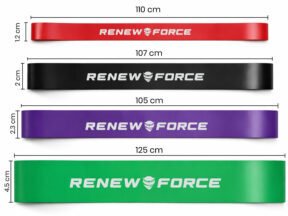 KUDDA 4 GUM DO ĆWICZEŃ Fitness + WOREK Taśmy Oporowe MOCNE do Treningu XXL 3