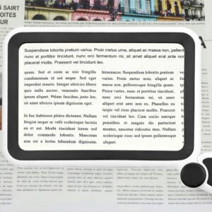 Verk LUPA SZKŁO POWIĘKSZAJĄCE 4x AKUMULATOROWA Z PODŚWIETLENIEM LED DO CZYTANIA 4