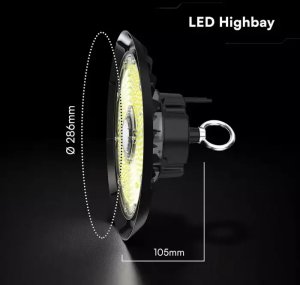 V-TAC Oprawa Przemysłowa LED HighBay 150W 20200lm 6500K Diody CREE IP65 Czarna 240766 2