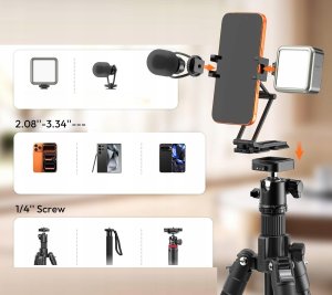 Uchwyt + Stojak Statyw Na Telefon 1/4" Arca-swiss Uka Magic Arm Ulanzi Sk29 8
