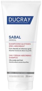 Ducray, Sabal Argeal, Kaolin, Hair Treatment Shampoo, Purifies, For Oily Hair, 200 ml Unisex 2