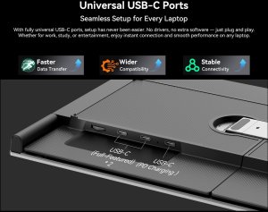 Monitor Blackview 15,3" przenośny podwójny DCM8 3