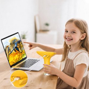 NAUKOWY PRZENOŚNY EDUKACYJNY MIKROSKOP CYFROWY DLA DZIECI SUPER ZABAWKA 7