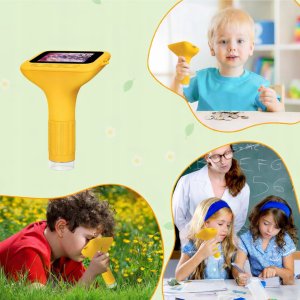 NAUKOWY PRZENOŚNY EDUKACYJNY MIKROSKOP CYFROWY DLA DZIECI SUPER ZABAWKA 9