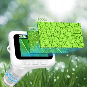 EDUKACYJNY MIKROSKOP CYFROWY DLA DZIECI ZESTAW LED - POWIĘKSZENIE 1000X 9