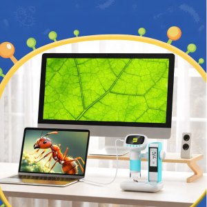 AMT EDUKACYJNY ZESTAW PRZENOŚNY MIKROSKOP CYFROWY 9