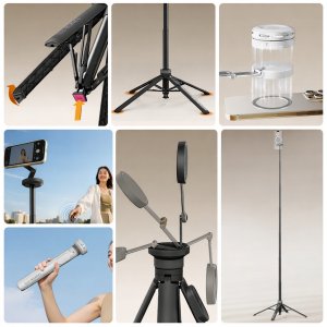 Kijek Selfie Stick Statyw 1,5m Na Magnes Magsafe Telefon Smartfon + Pilot / Mt85 / Biały 4