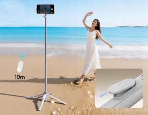 Kijek Selfie Stick Statyw 1,5m Na Magnes Magsafe Telefon Smartfon + Pilot / Mt85 / Biały 8