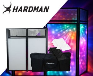 Hardman Stół/ parawan DJ stand DTS3 czarny Hardman+ pokrowiec/ lycra biała i czarna one size 2