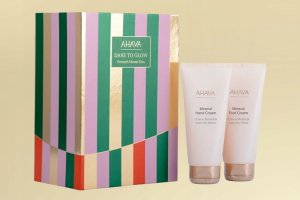 Dare To Glow Set Ahava:  Dead Sea Water, Hydration, Hand Cream, 100 ml + Mineral, Nourishing, Foot Cream, 100 ml For Women 3