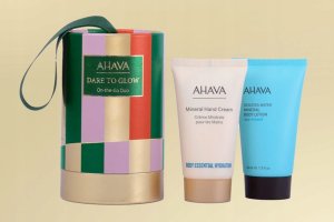 Set Ahava: Mineral, Hydration, Hand Cream, 40 ml + Sea Kissed, Hydrating, Body Lotion, 40 ml For Women 3