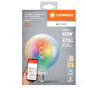 LEDVANCE SMART+ MATTER Filament Multicolor Classic 4.8W - E27 Smart bulb 11