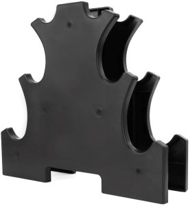 Hantle na stojaku zestaw 6 szt. obciążenia 1 kg, 2 kg, 3 kg do fitnessu, treningu domowego UNIWERSALNY 11