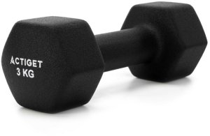 Hantle na stojaku zestaw 6 szt. obciążenia 1 kg, 2 kg, 3 kg do fitnessu, treningu domowego UNIWERSALNY 15