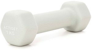 Hantle na stojaku zestaw 6 szt. obciążenia 1 kg, 2 kg, 3 kg do fitnessu, treningu domowego UNIWERSALNY 17