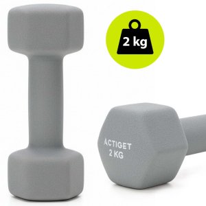 Hantle na stojaku zestaw 6 szt. obciążenia 1 kg, 2 kg, 3 kg do fitnessu, treningu domowego UNIWERSALNY 4