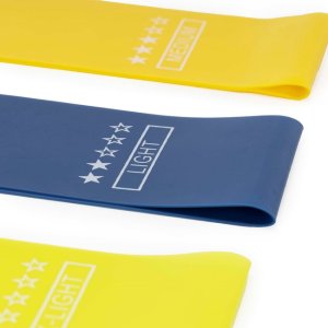 Gumy oporowe do ćwiczeń zestaw 5 szt. taśmy fitness rehabilitacyjne opór 1-20 kg UNIWERSALNY 4