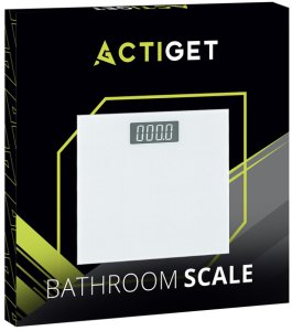 Waga łazienkowa, elektroniczna 150 kg szkło hartowane, biała UNIWERSALNY 2