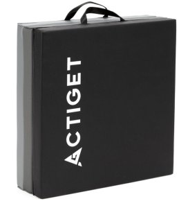 Mata treningowa, materac składany do ćwiczeń 180x60x5,5 cm gimnastyczny, czarno-szary UNIWERSALNY 11