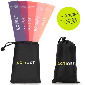 Gumy oporowe do ćwiczeń zestaw 5 szt. taśmy fitness do rehabilitacji opór 1-20 kg UNIWERSALNY 11