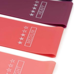 Gumy oporowe do ćwiczeń zestaw 5 szt. taśmy fitness do rehabilitacji opór 1-20 kg UNIWERSALNY 6