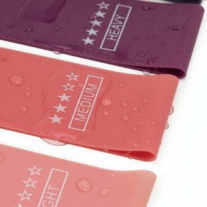 Gumy oporowe do ćwiczeń zestaw 5 szt. taśmy fitness do rehabilitacji opór 1-20 kg UNIWERSALNY 8