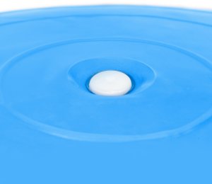 Piłka 55 cm do ćwiczeń pilates, rehabilitacyjnych, stretchingu z pompką, niebieska UNIWERSALNY 8