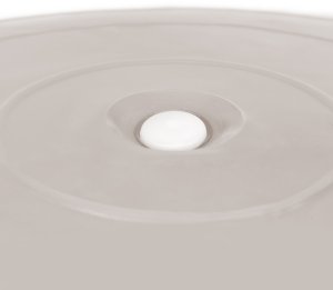 Piłka 65 cm do ćwiczeń pilates, rehabilitacyjnych, stretchingu z pompką, beżowa UNIWERSALNY 9