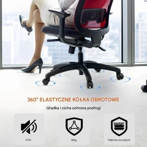 Podstawa krzesła biurowego obrotowa 71cm wytrzymała 1134kg skok 10cm 4