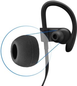 WKŁADKI GUMKI Z EFEKTEM PAMIĘCI MEMORY FOAM UNIWERSALNE YIVO 3.5MM DO SŁUCHAWEK AKG | AUDIO-TECHNICA | BEATS X FLEX URBEATS POWERBEATS PRO | BOSE | CREATIVE | JBL | JVC | SONY | SAMSUNG | SENNHEISER | 2