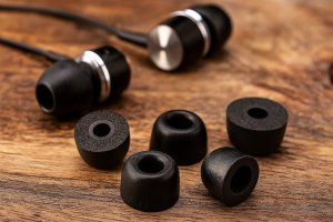 WKŁADKI GUMKI Z EFEKTEM PAMIĘCI MEMORY FOAM UNIWERSALNE YIVO 5MM DO SŁUCHAWEK AKG | AUDIO-TECHNICA | BOSE | CREATIVE | JBL | JVC | SONY | SAMSUNG | TECHNICS 2