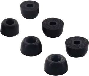 WKŁADKI GUMKI Z EFEKTEM PAMIĘCI MEMORY FOAM UNIWERSALNE YIVO 5MM DO SŁUCHAWEK AKG | AUDIO-TECHNICA | BOSE | CREATIVE | JBL | JVC | SONY | SAMSUNG | TECHNICS 4