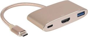 Stacja/replikator Innergie USB-C - USB-A + HDMI + USB-C Złoty (3082185400) 1