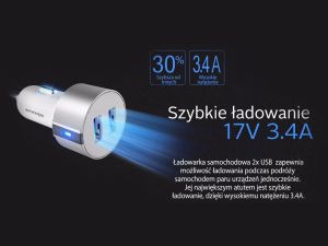 Ładowarka Nillkin Vigor 2x USB-A 3.4 A 3