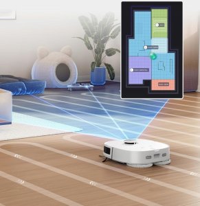 Eureka J12 Ultra Robot sprzątający 5000Pa Samoczyszczący Mopowanie AI LiDAR 4