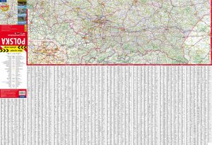 Plastic map samochodowa Polska 1:700 000 6